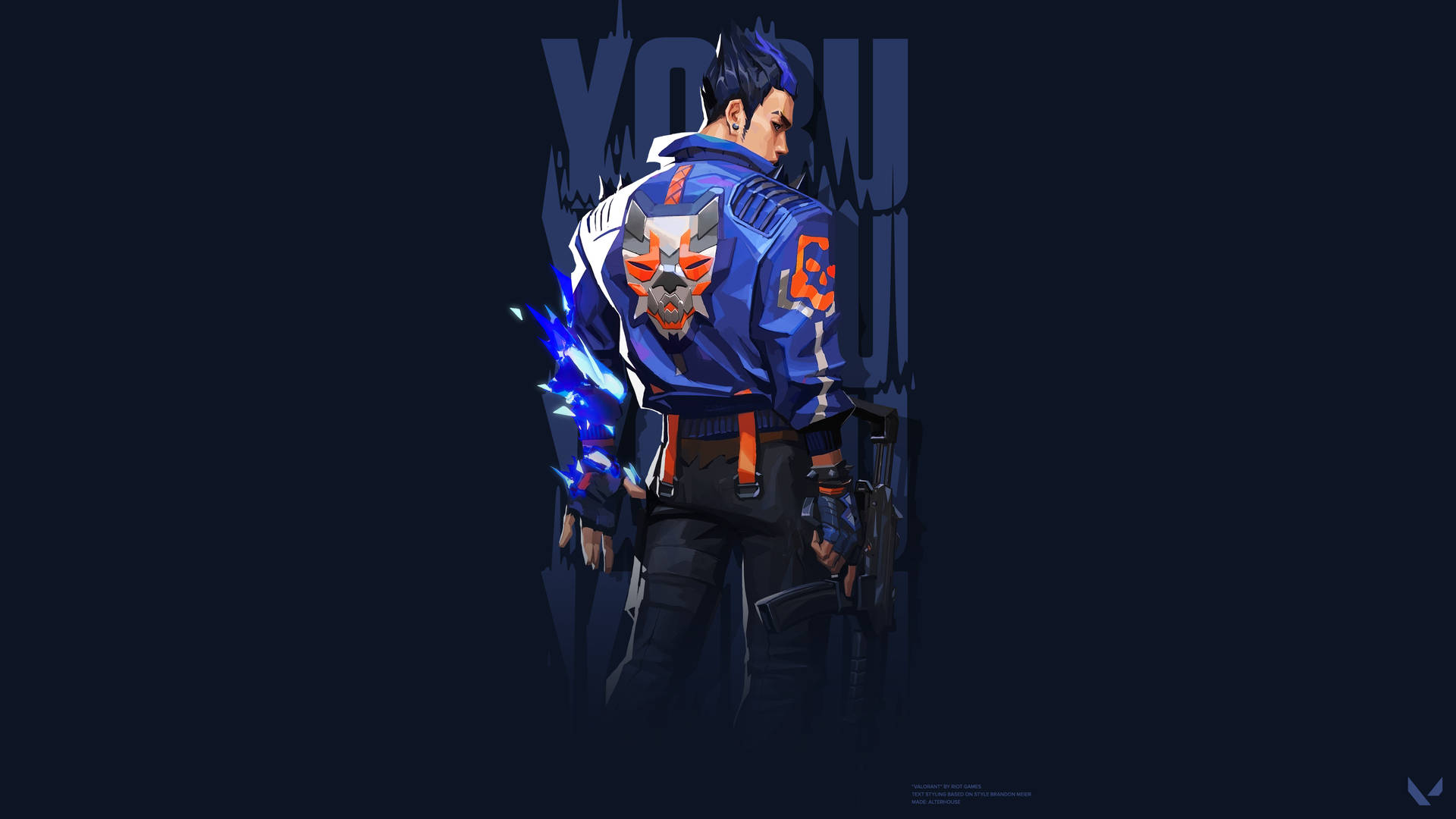 Valorant син Yoru тапет