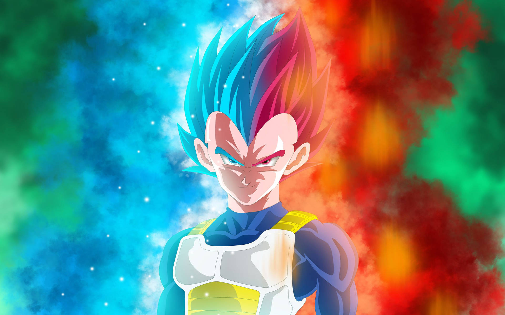 Вегета Dragon Ball в цветни цветове, супер сайян аниме герой. Dragon ball z супер Броли.