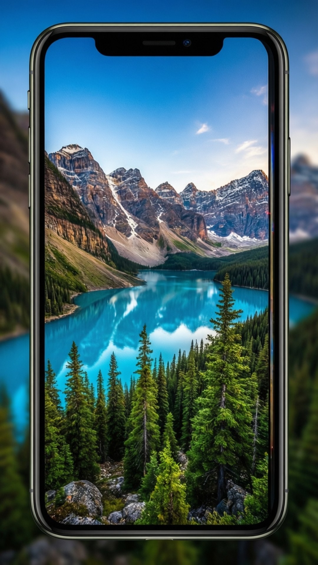Природа на дисплей iPhone X Тапет