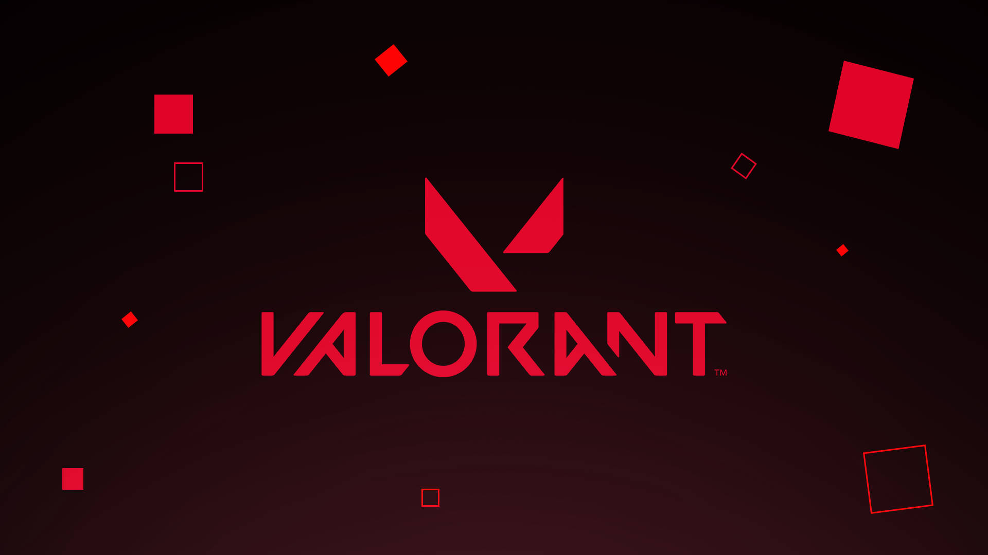 Valorant червено лого тапет