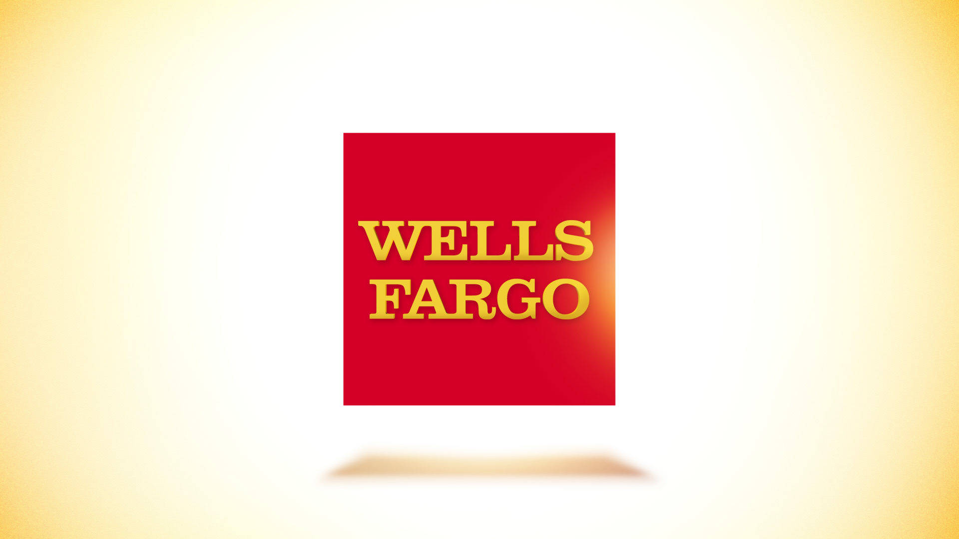 Прост жълт градиент на Wells Fargo Тапет