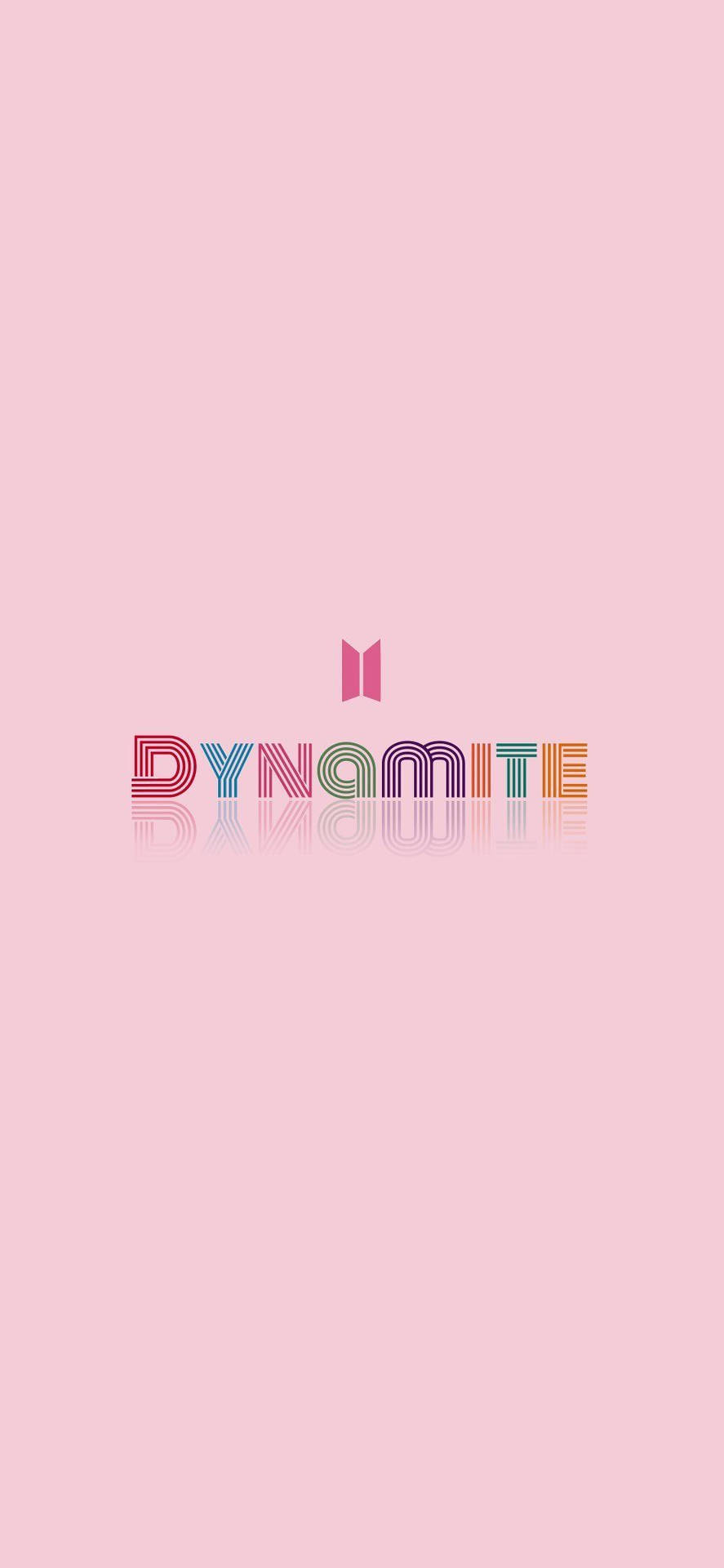 Просто розово лого BTS Dynamite