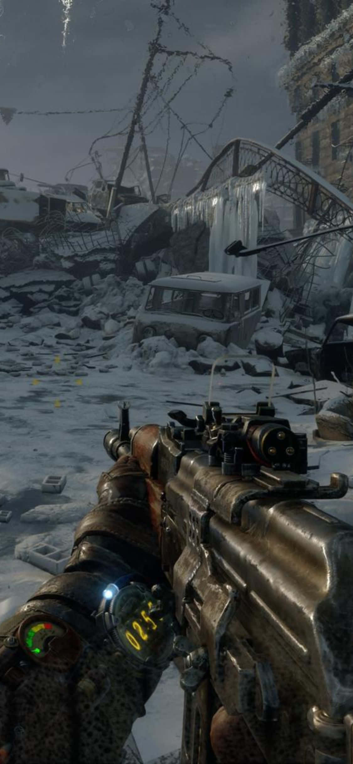 Пътешествие в дълбините с iPhone X и Metro Exodus Тапет