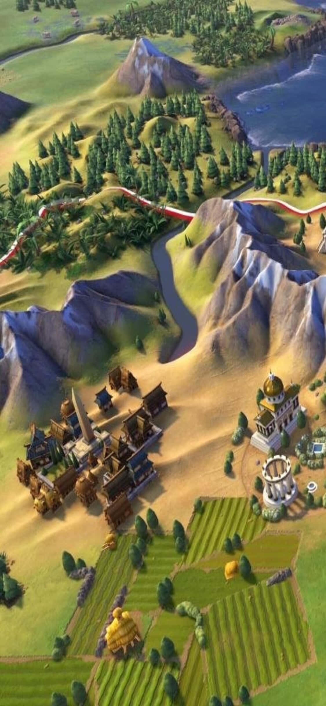 Пътешествието започва – изследвайте свят на възможности с Civilization V и iPhone X Тапет