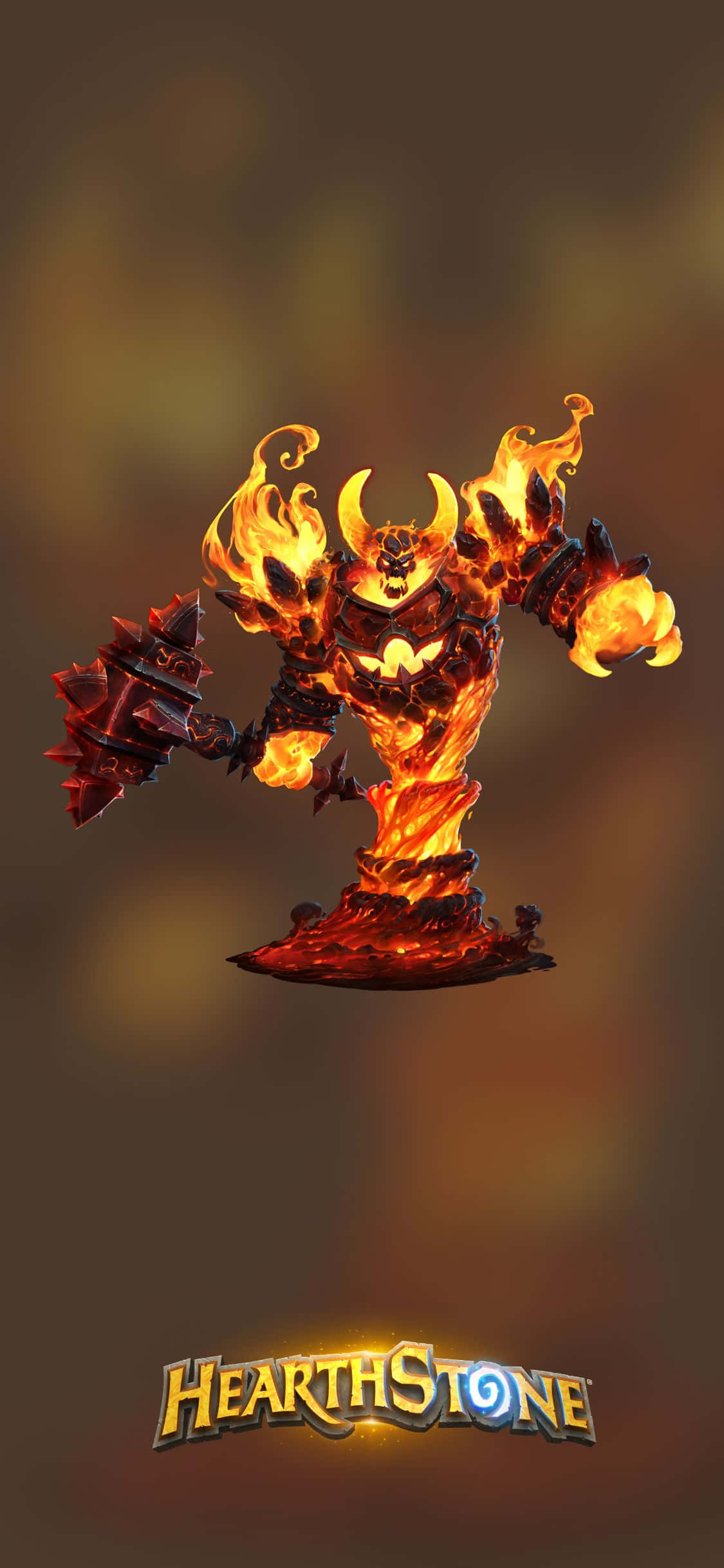 Ragnaros the Firelord iPhone XS Hearthstone фон Тапет