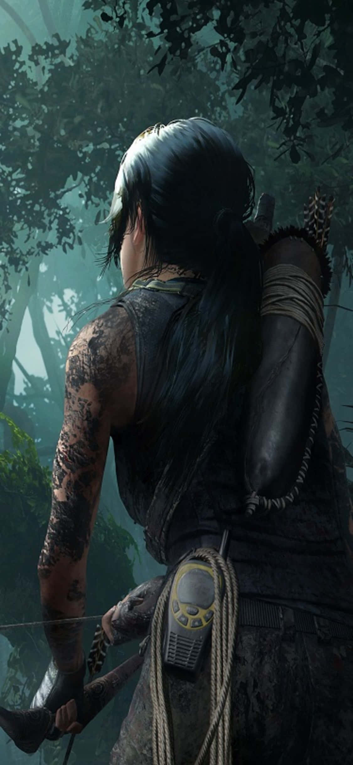 Разкрийте тайните на Shadow of the Tomb Raider с iPhone X. Тапет