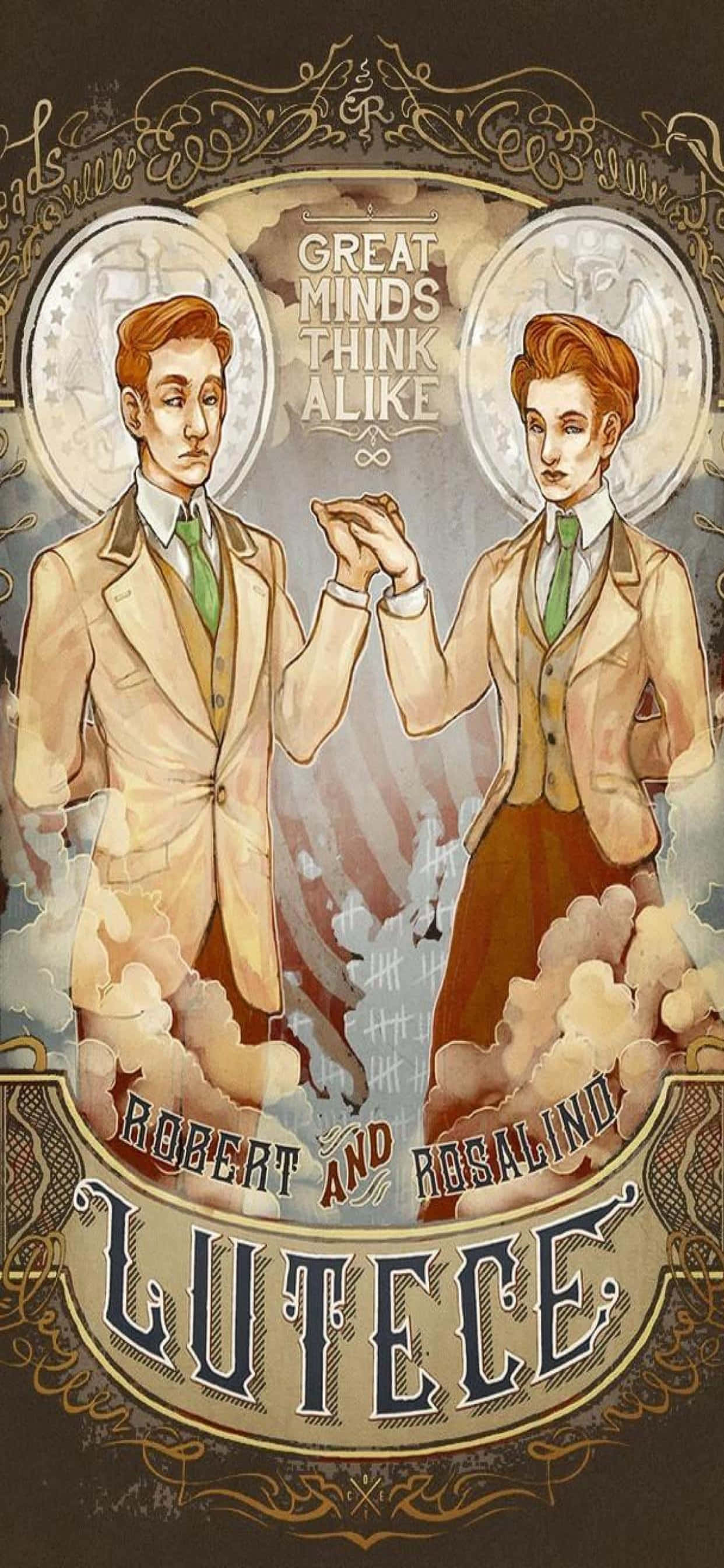 Открийте тайните на вселената Bioshock Infinite с iPhone Xs Max Тапет