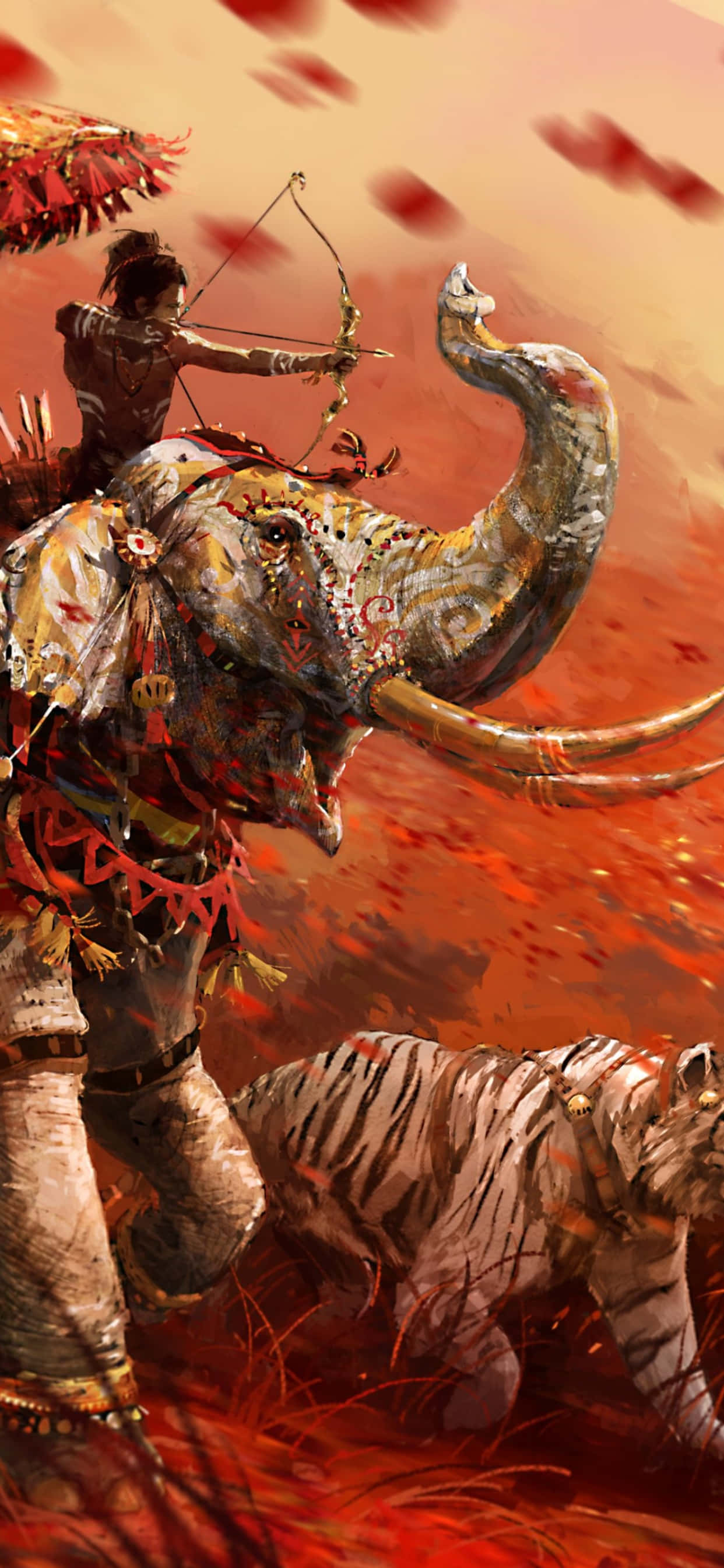 Разкъсай джунглите във Far Cry 4 с iPhone Xs Max. Тапет