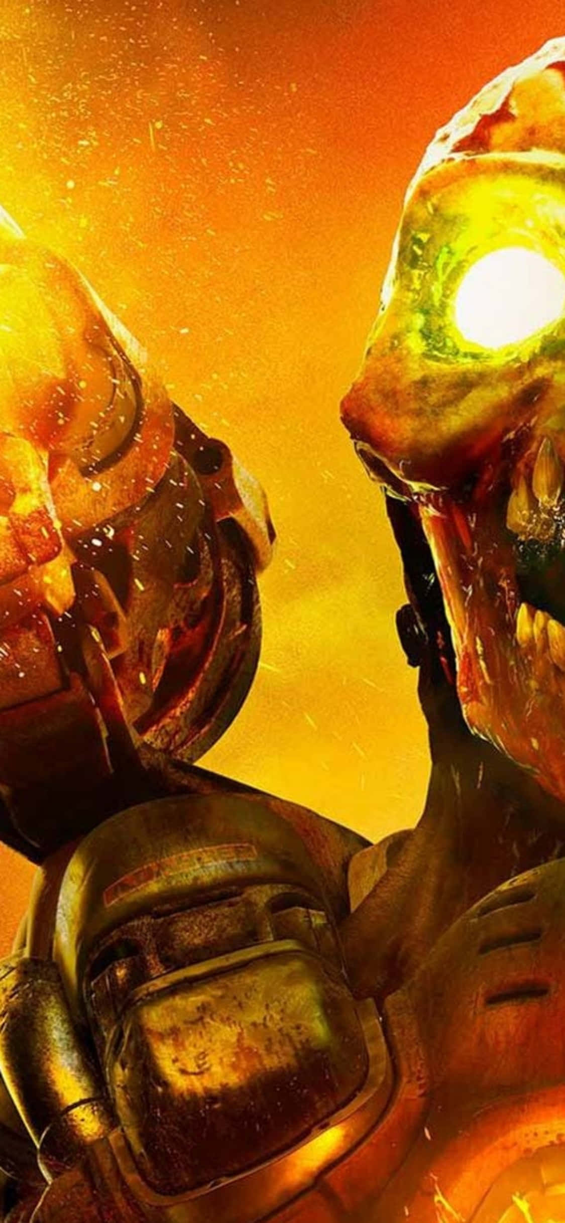Ракетно оръжие iPhone Xs Doom фон Тапет