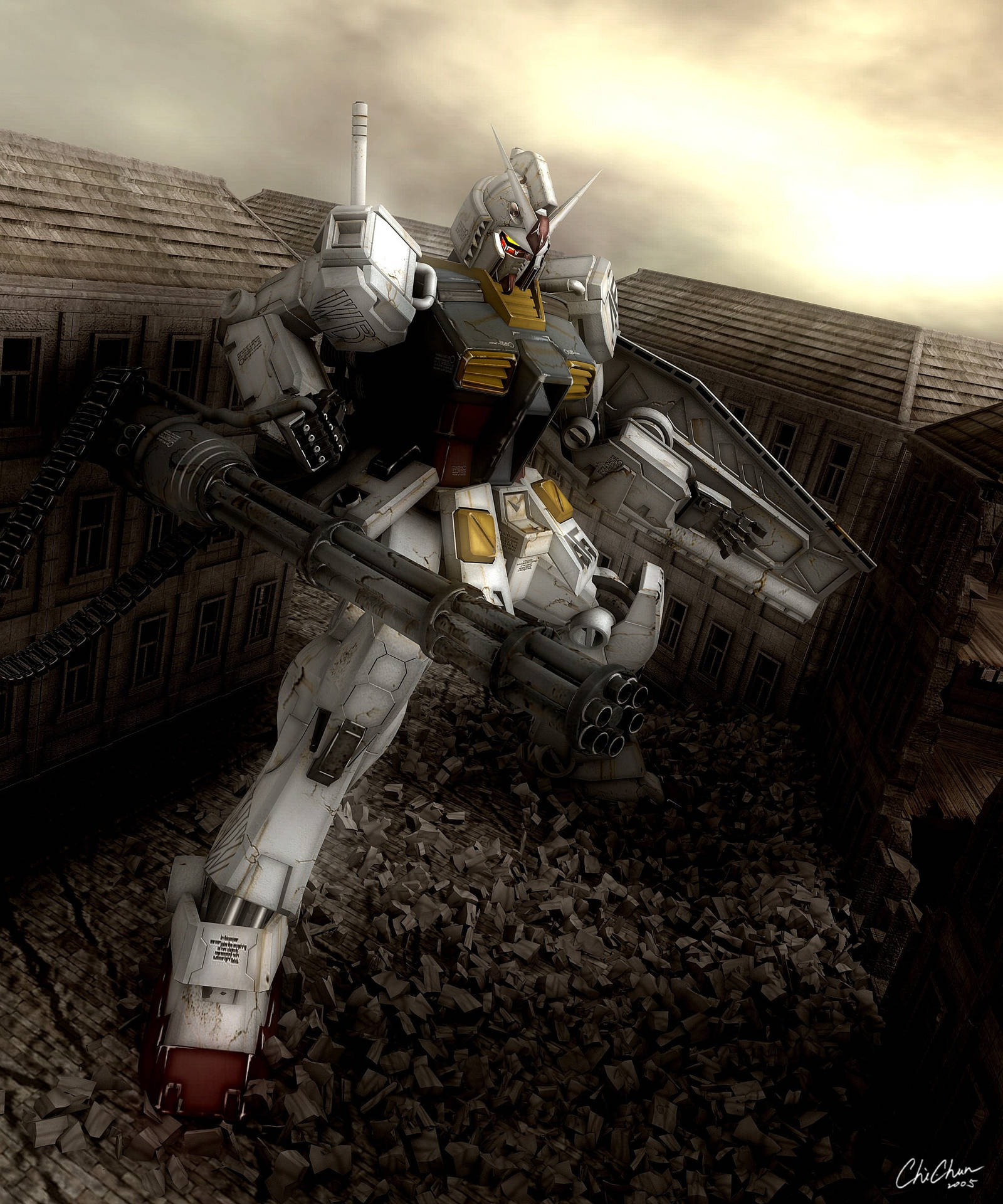 Реалистично изглеждащ Mobile Suit Gundam