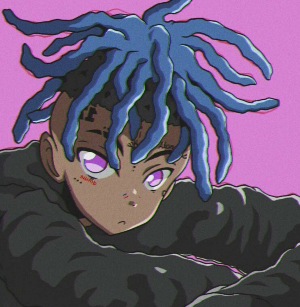 Ретро аниме стил Xxxtentacion Тапет
