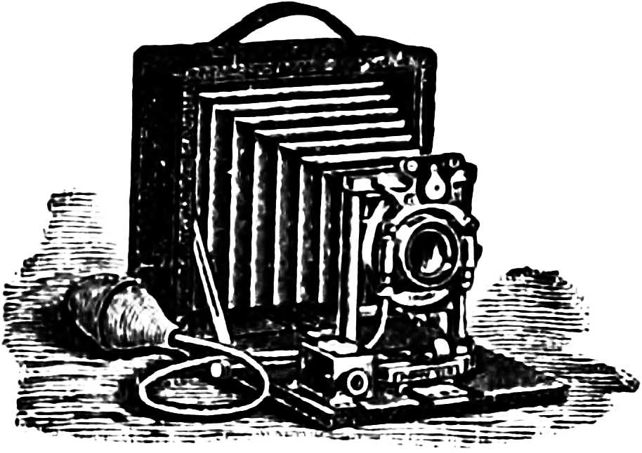 Ретро камера и фотографски аксесоари Тапет