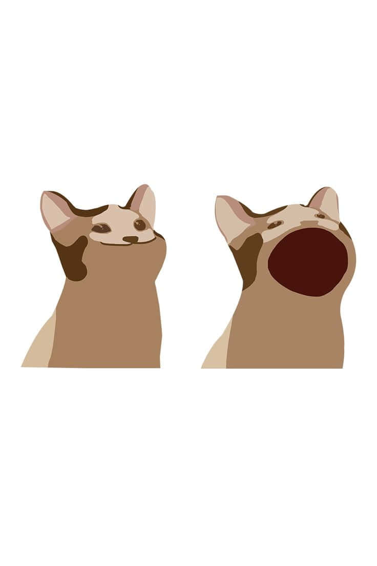 Рисунок на сладкозлобна котка Тапет