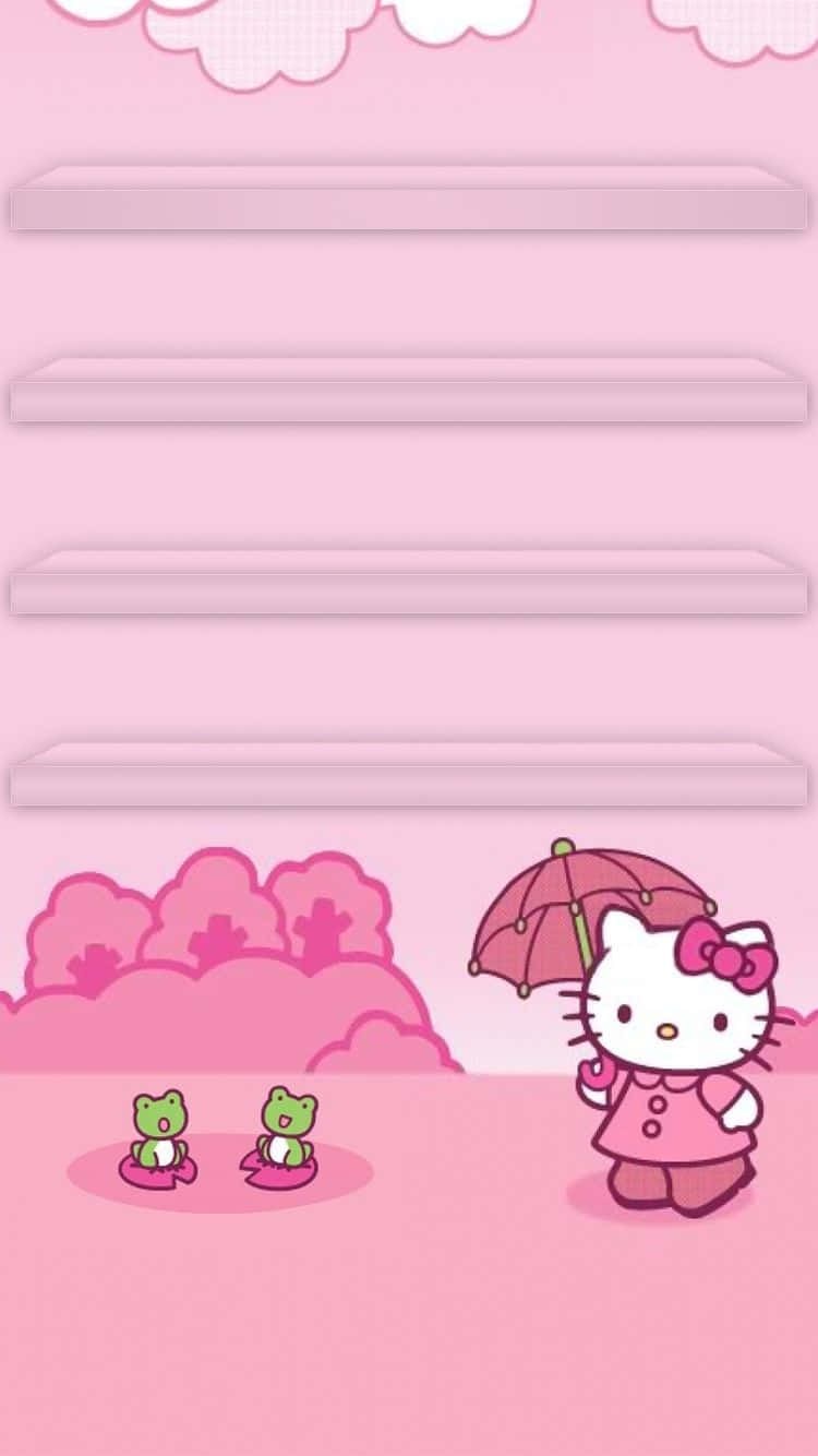Розов телефон Sanrio Тапет
