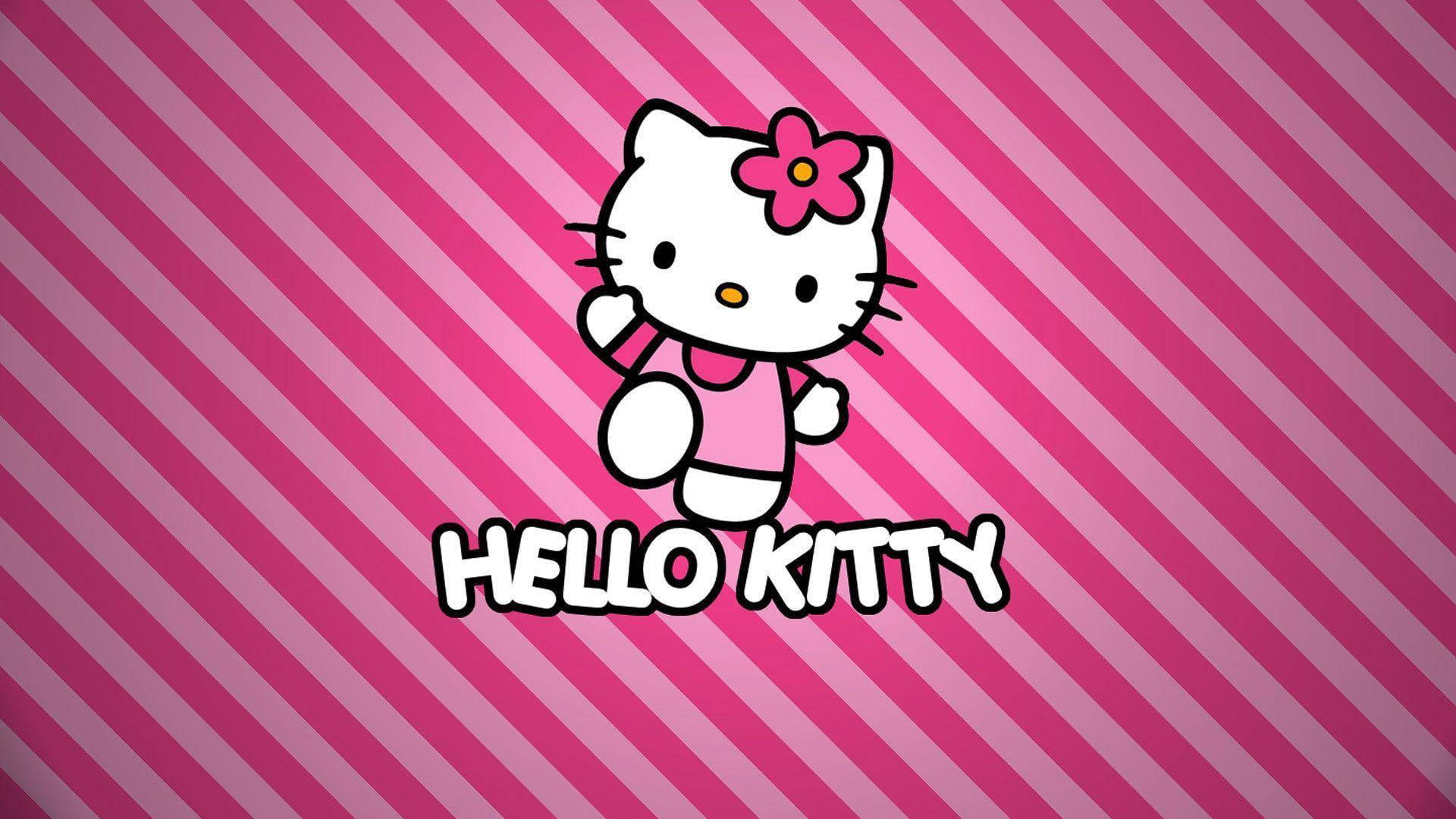 Розов фон с Hello Kitty и райета