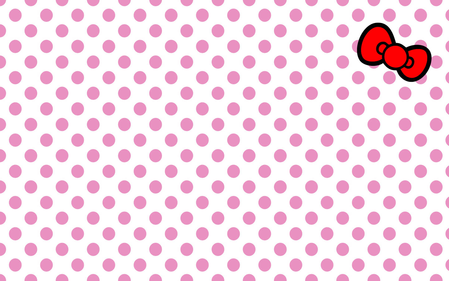 Розов шар на точки с Hello Kitty Тапет