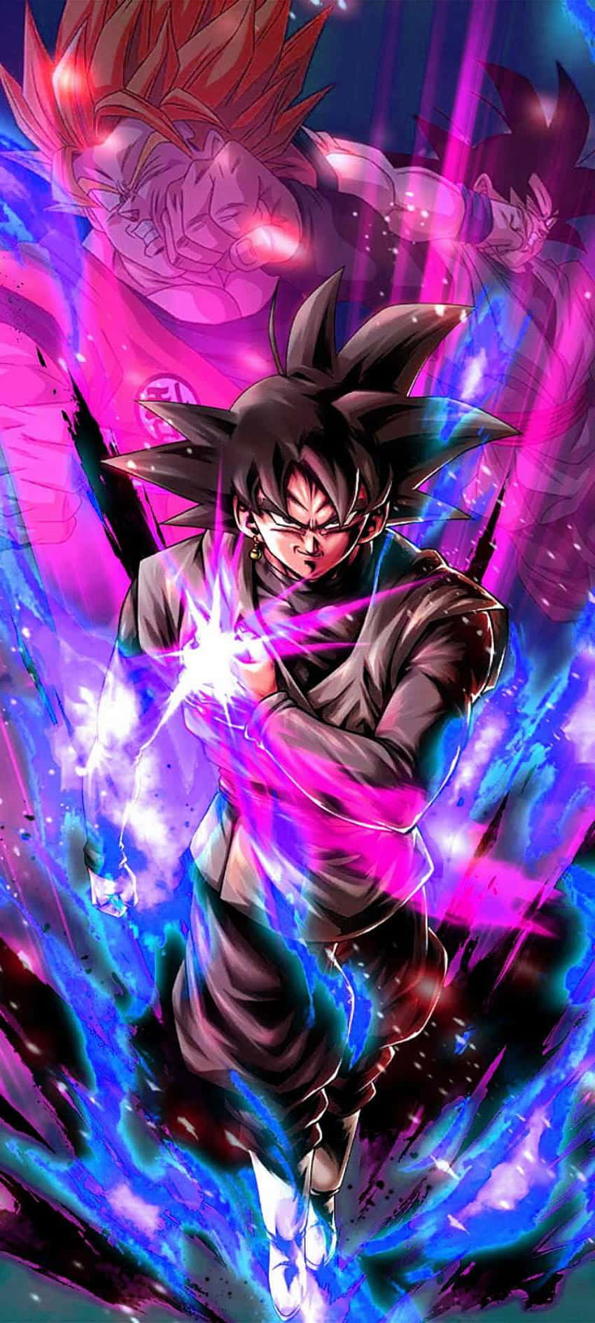 Розова и синя снимка от Dragon Ball Z Тапет