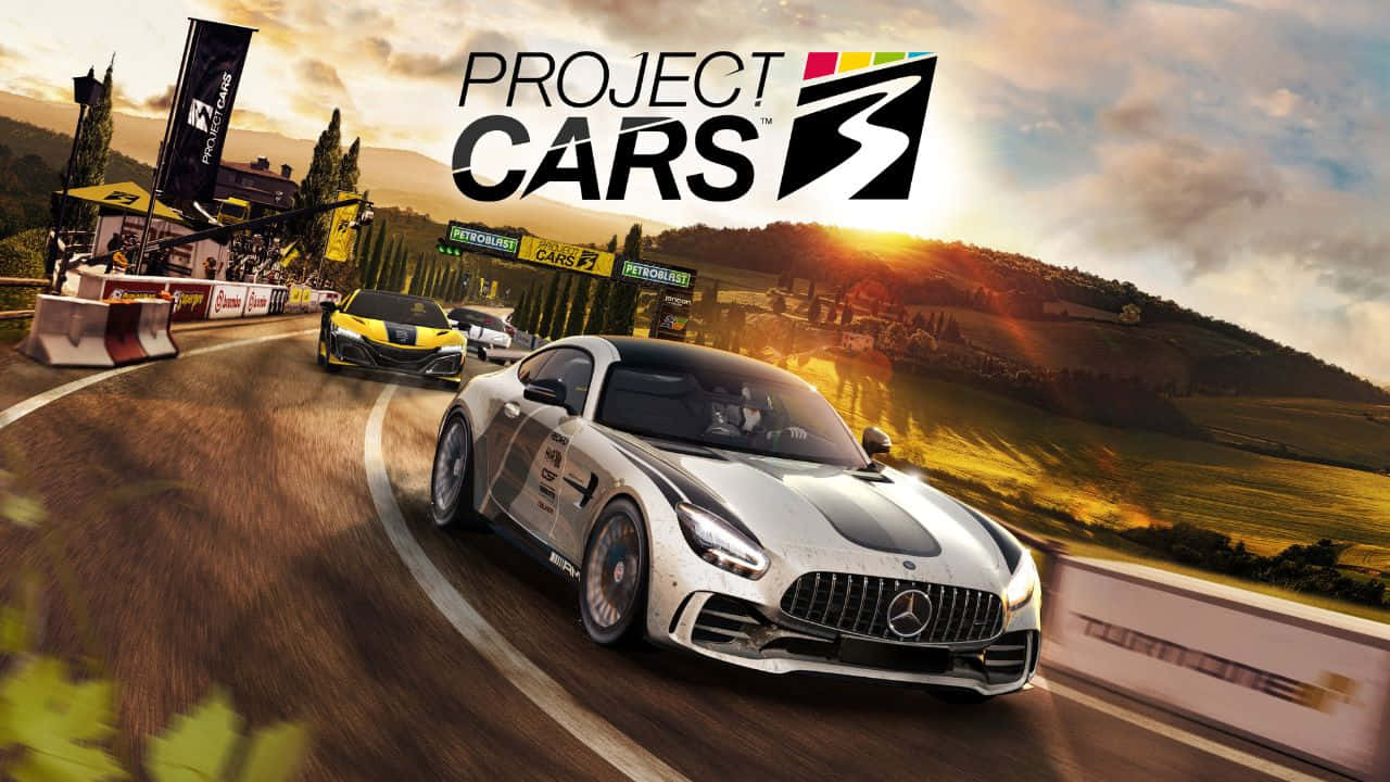 Сива кола 720p фон Project Cars Тапет