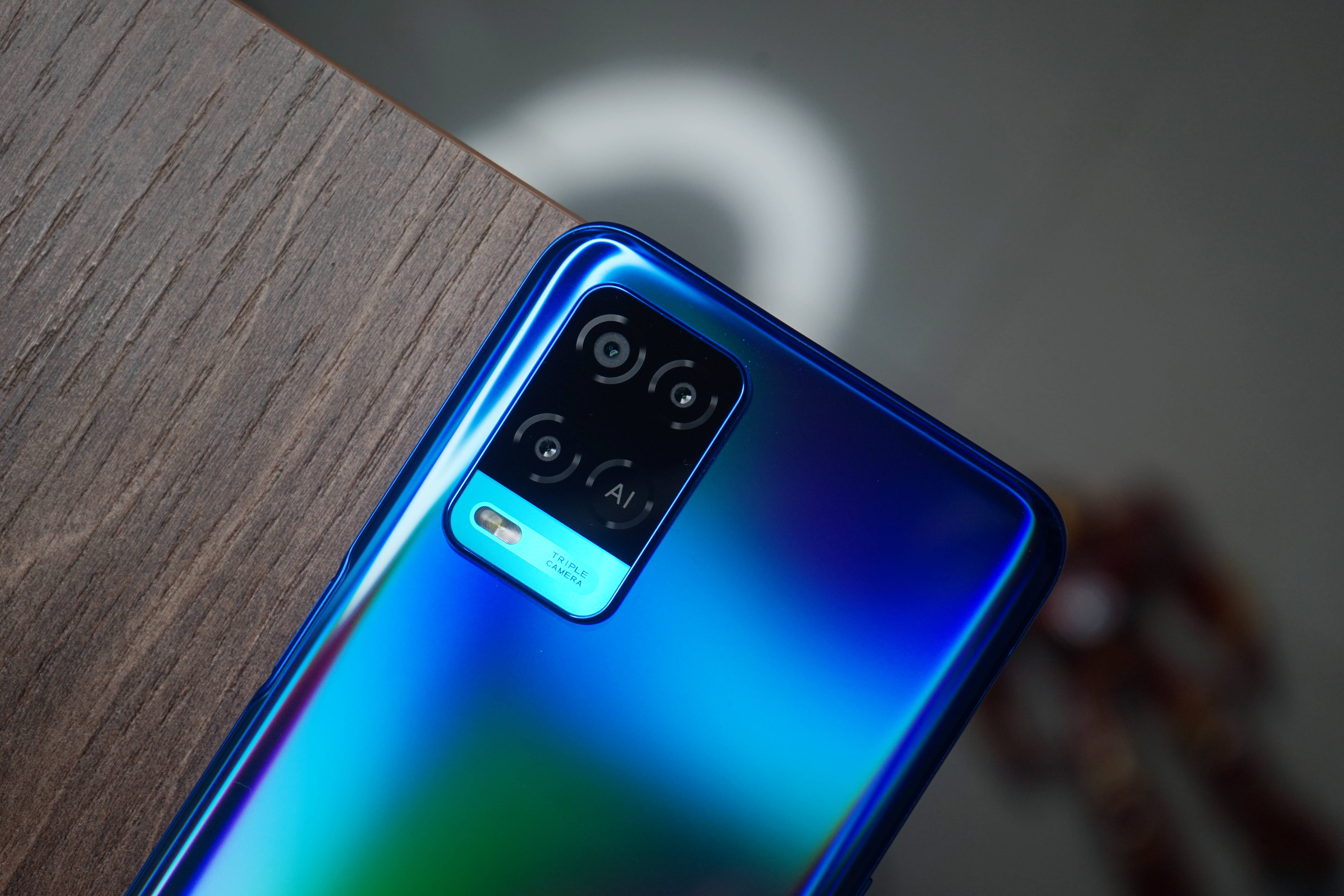 Син Oppo Android смартфон Тапет