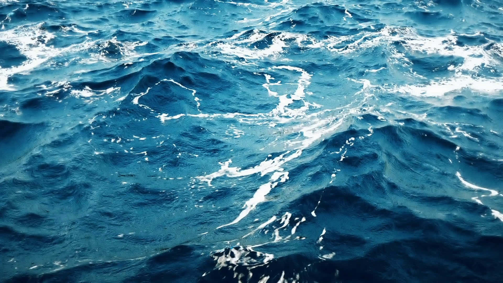 Син фон на океанска вода Тапет