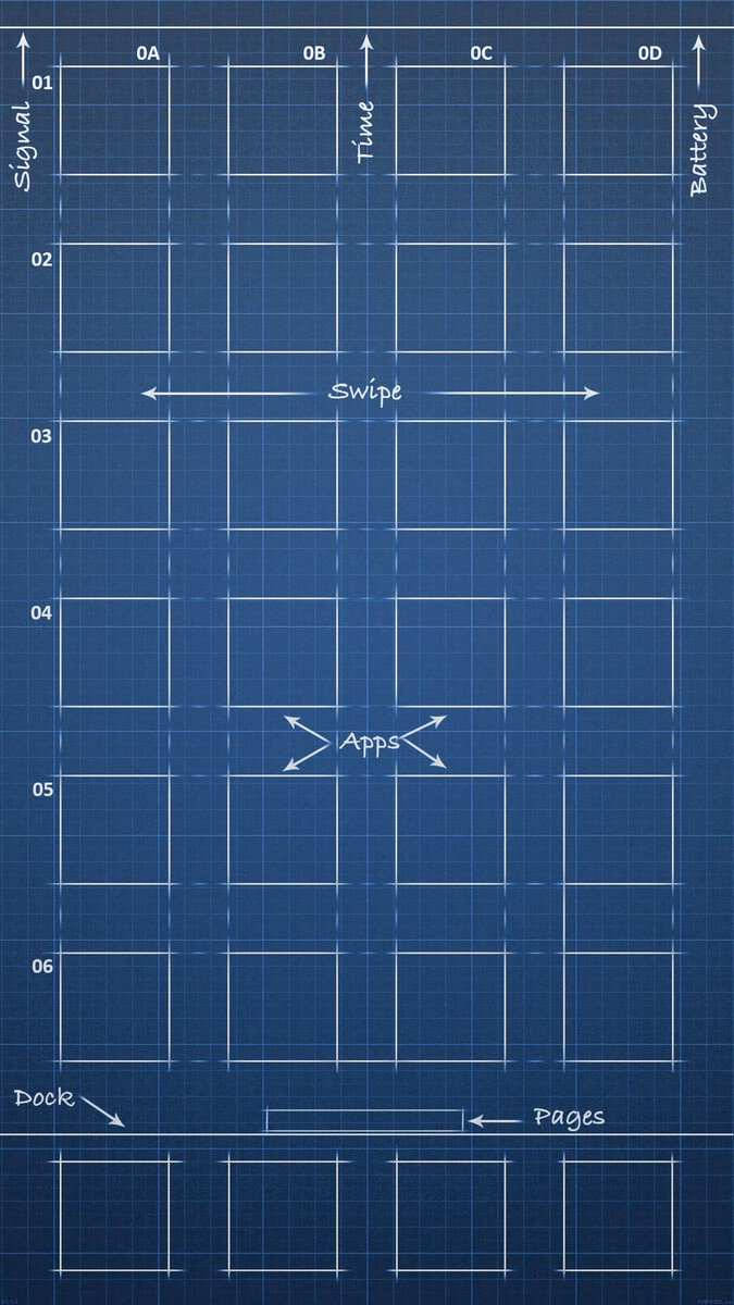 Синька iPhone SE Тапет