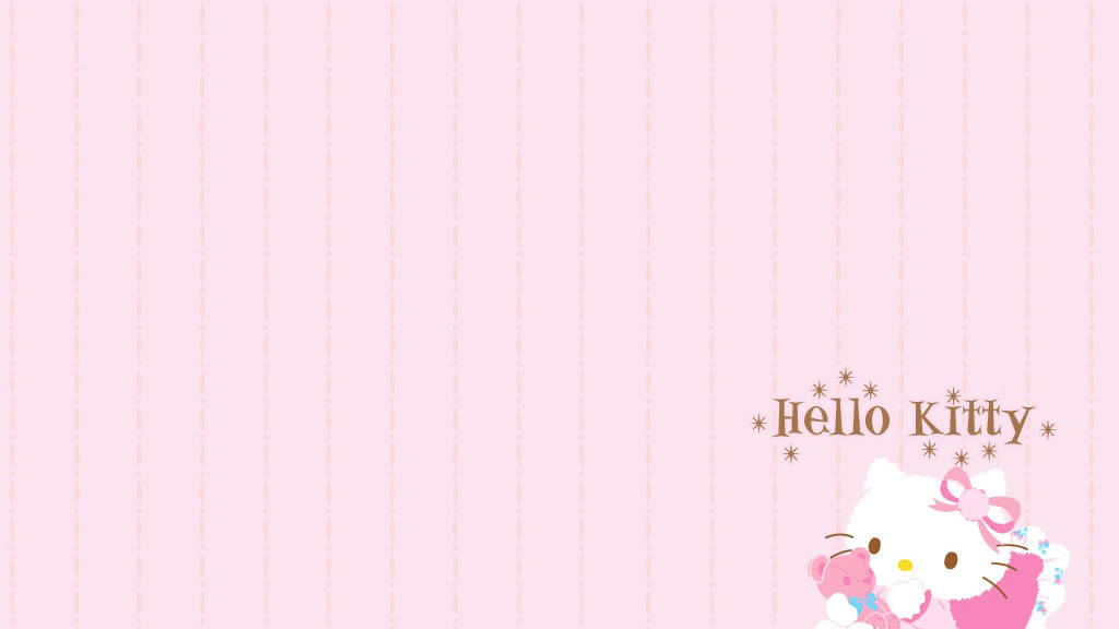 Сладка естетика Hello Kitty Тапет