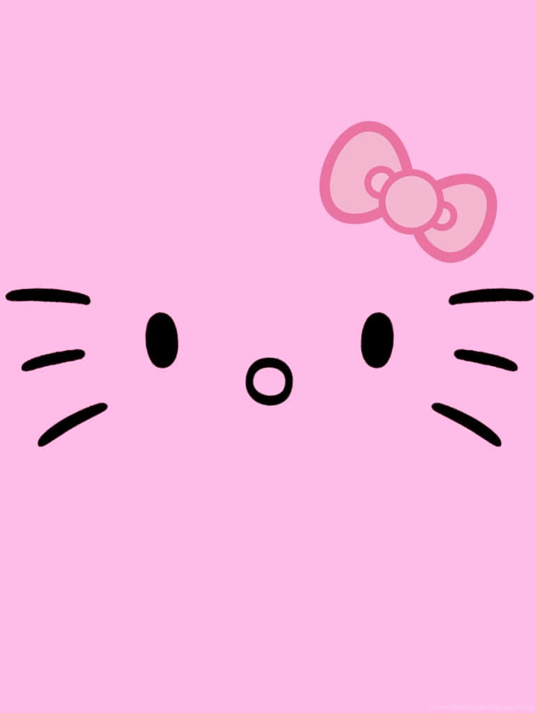 Сладка розова рисунка на Hello Kitty Тапет