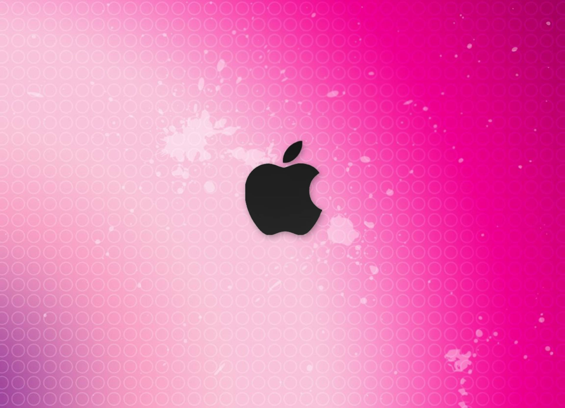 Сладко розово лого на Apple Тапет
