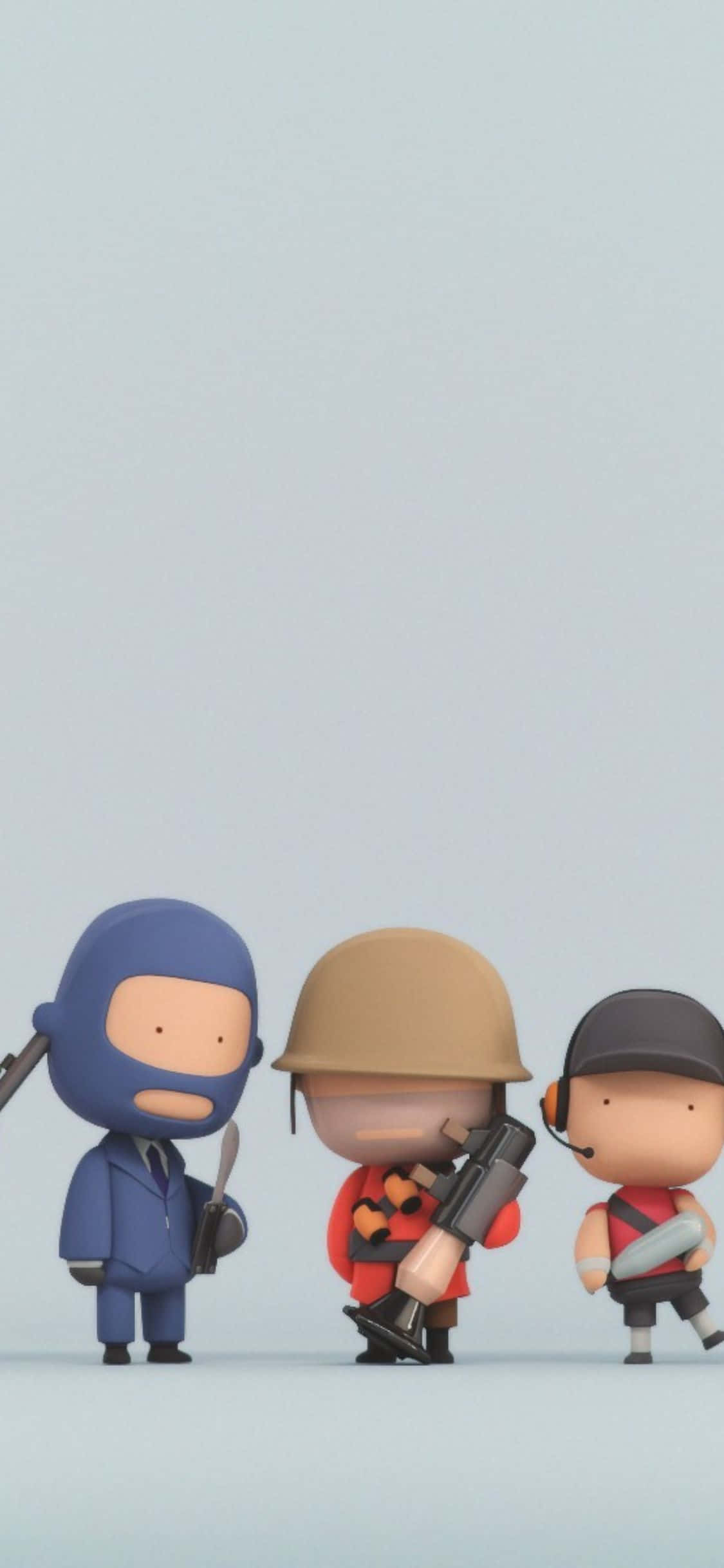 Сладък iPhone XS Team Fortress 2 фон Тапет