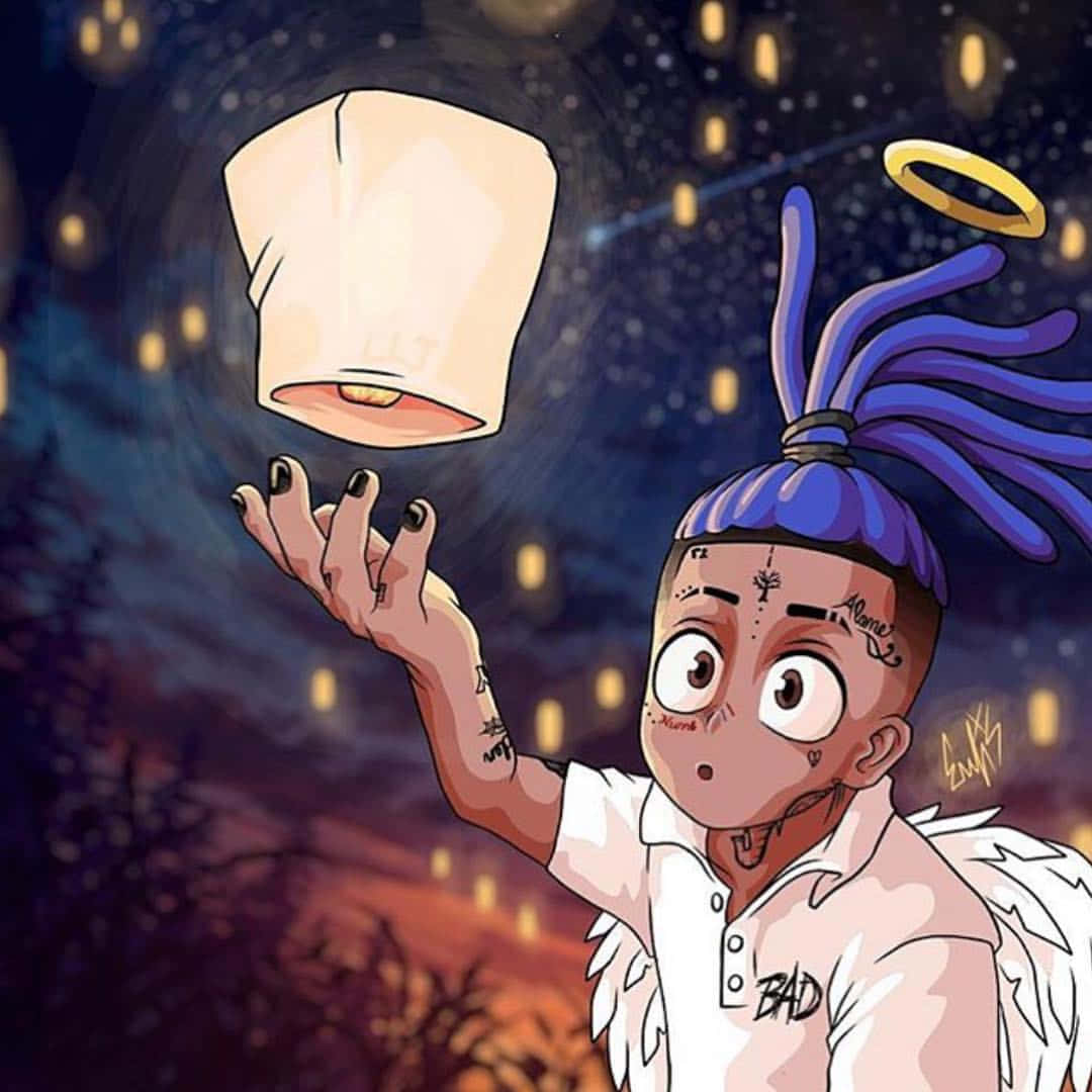 Сладък анимационен Xxxtentacion PFP Тапет