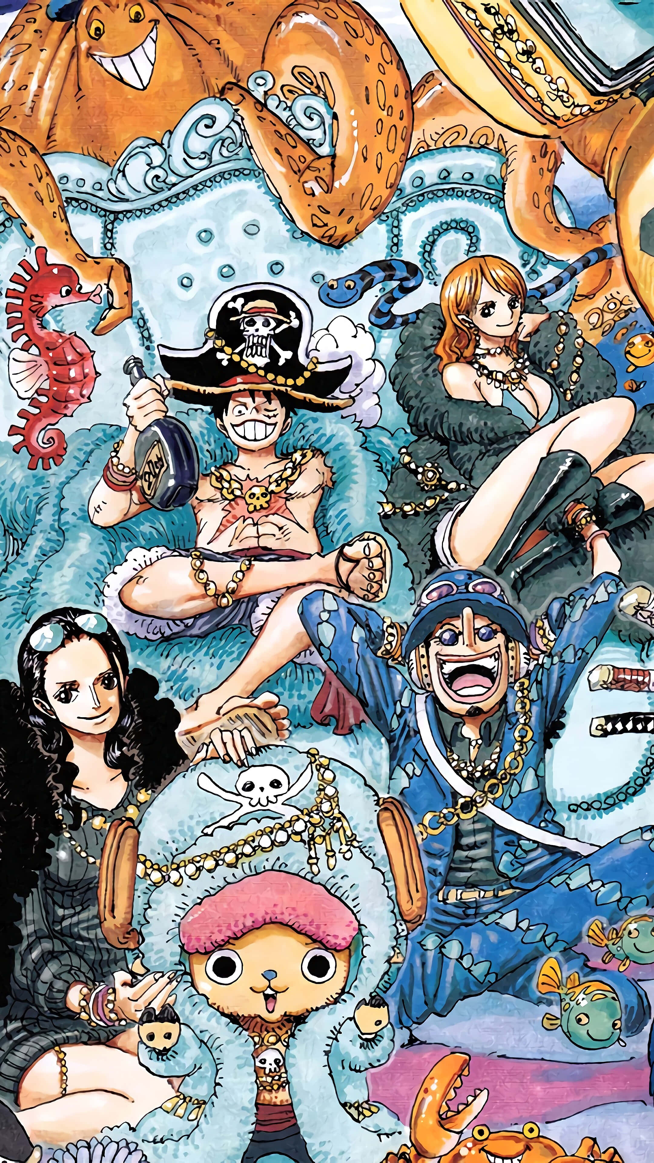 Сламена шапка пирати One Piece аниме Тапет