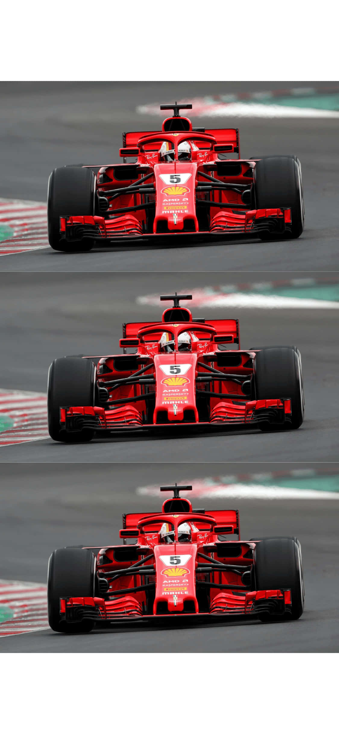 Слоеобразен фон за iPhone XS F1 2018 с Ferrari Тапет