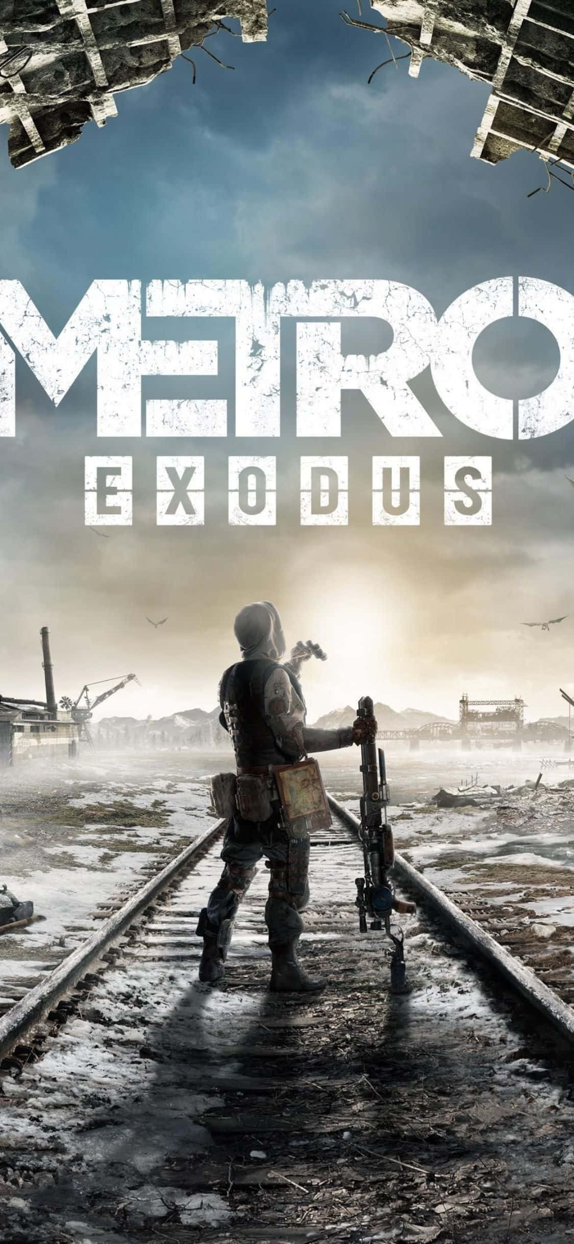 Храбро изследвайте постапокалиптически опасности в "Metro Exodus" за iPhone X Тапет