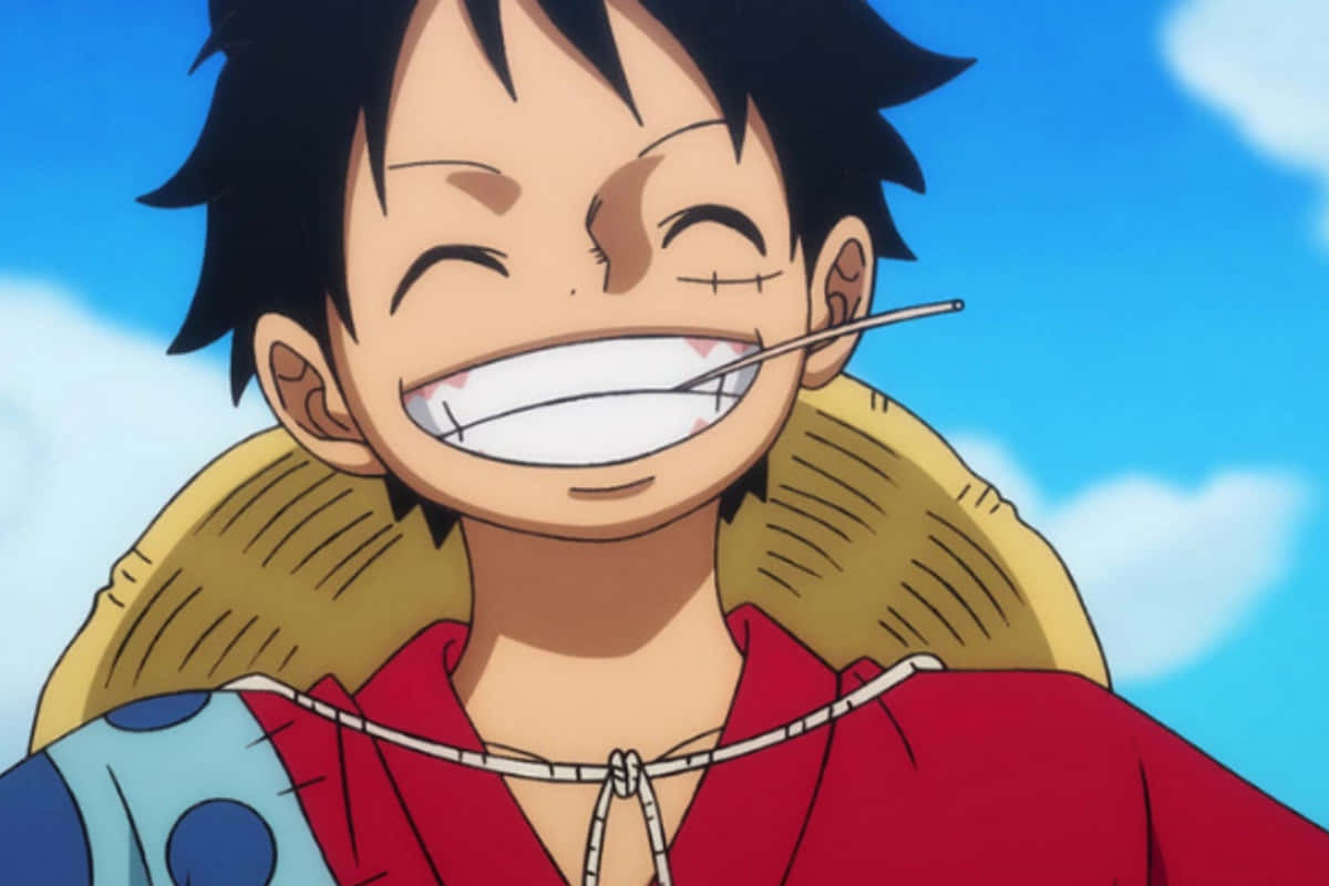 Снимка на усмихнатия Луфи от аниме One Piece Тапет