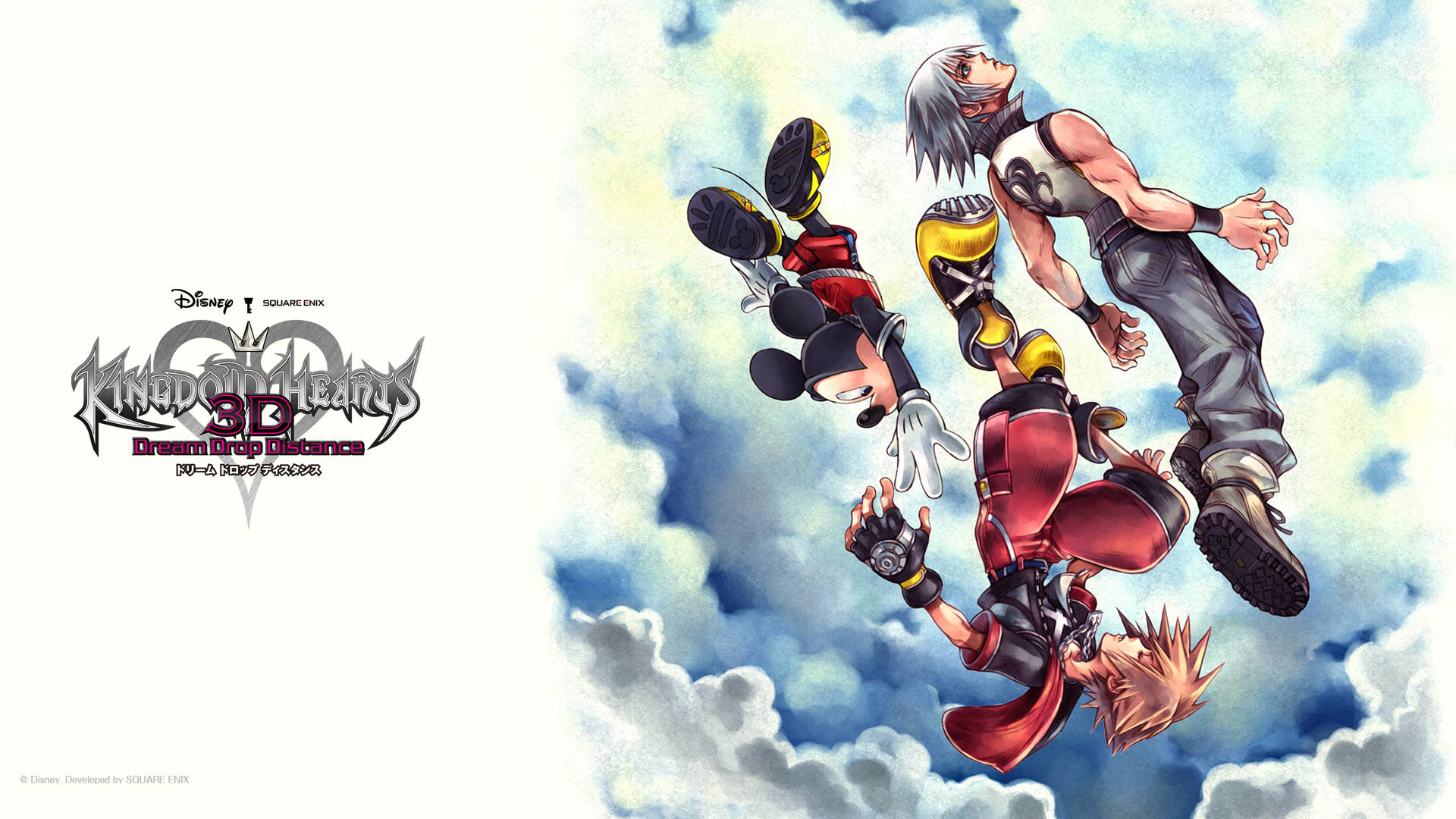 Сора с логото на Kingdom Hearts