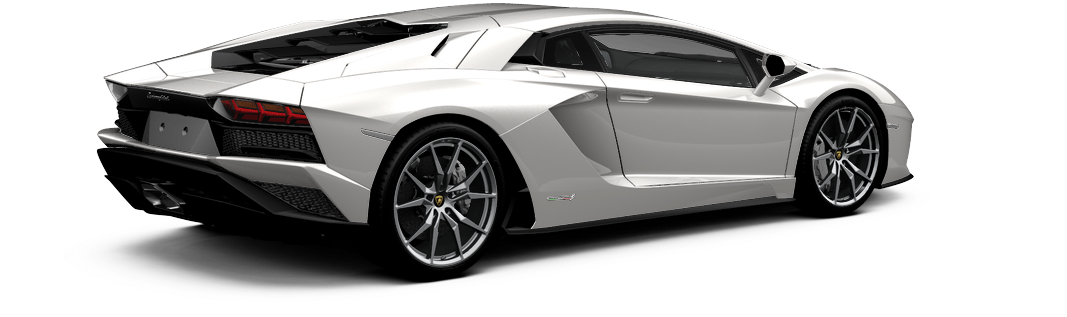 Сребрист Lamborghini Aventador отстрани Тапет