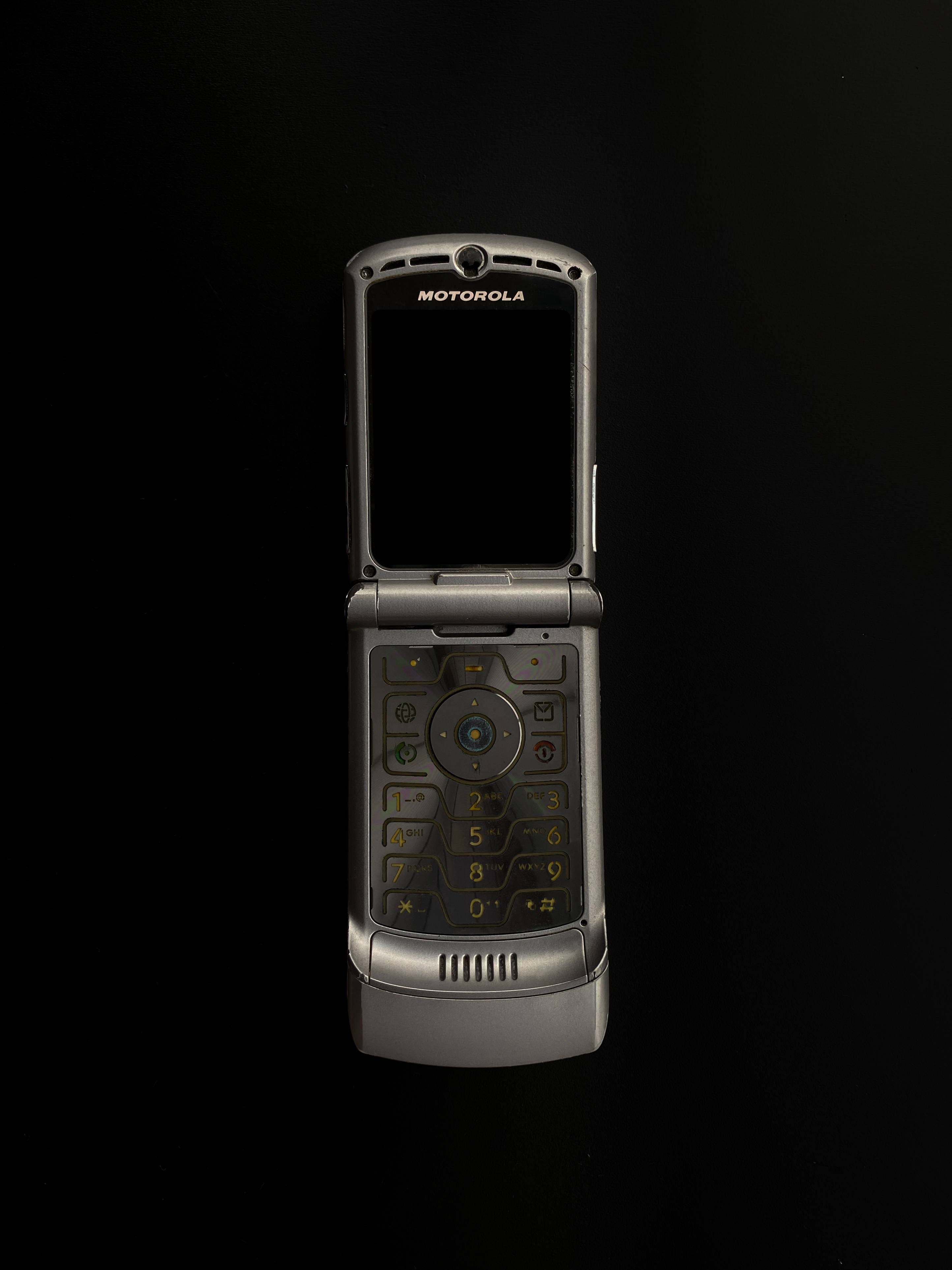 Сребрист Motorola Razr Тапет