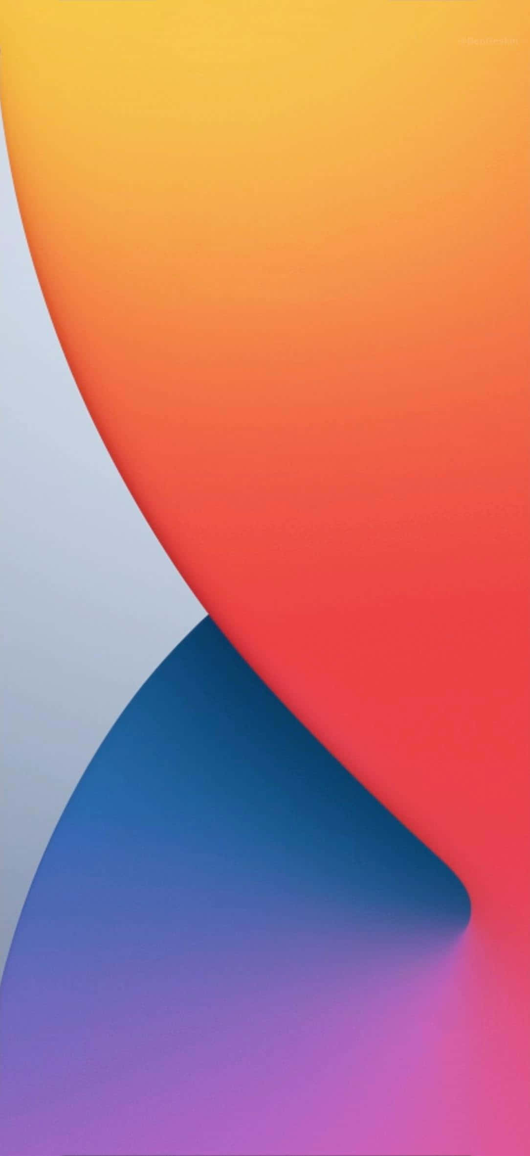 Стандартен цветен абстрактен iOS 14 Тапет