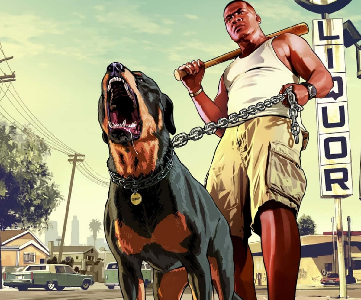 Страховито куче от GTA Тапет