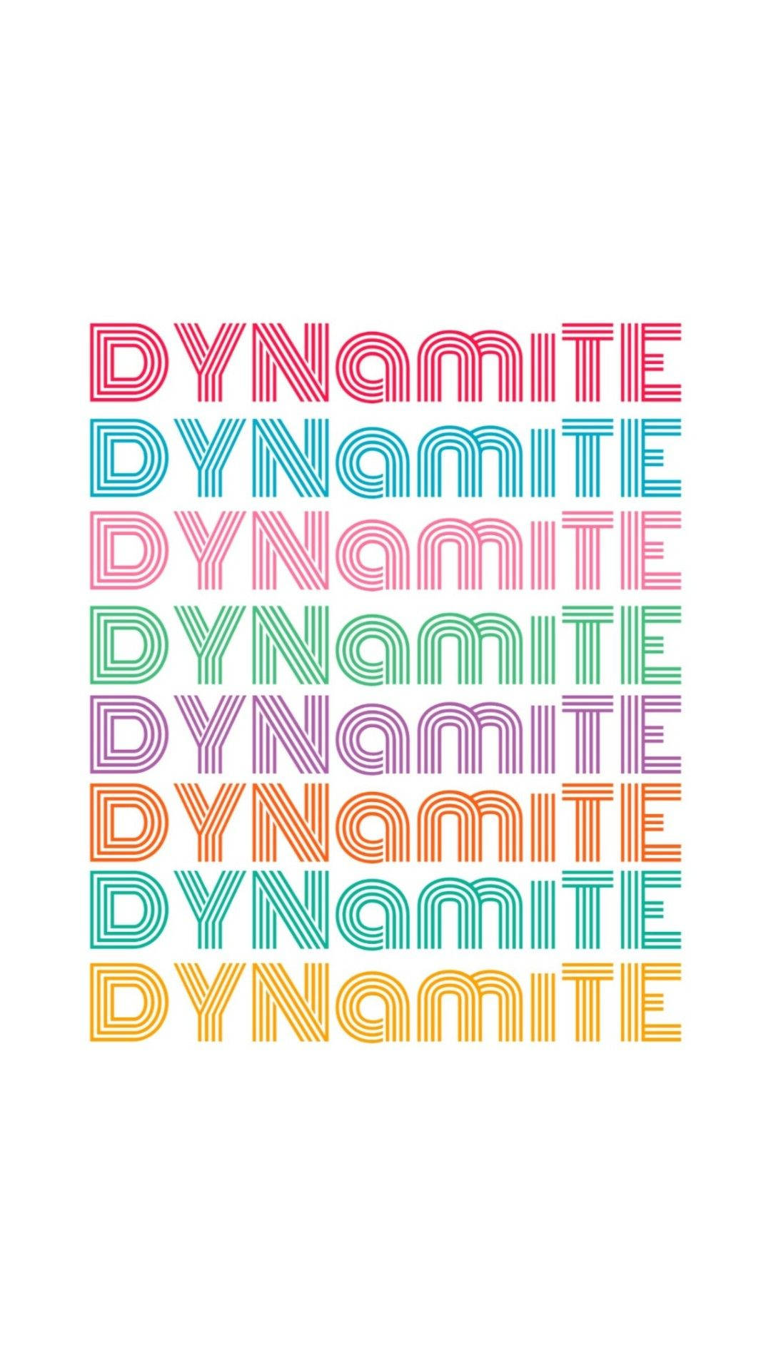 Страхотен бял телефон BTS Dynamite Тапет