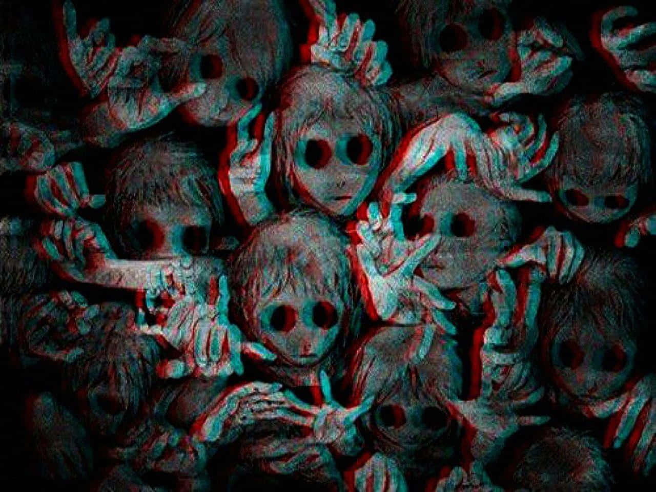 Страшни аниме деца без очи Тапет