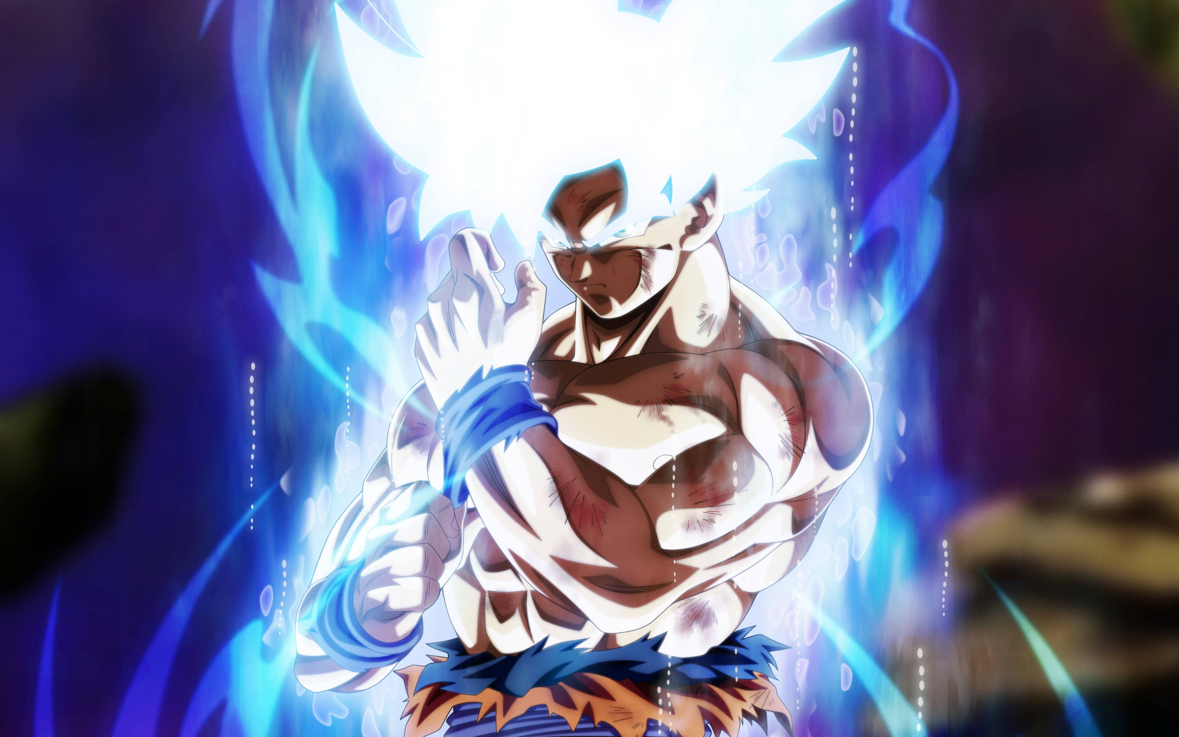 Супер Сайян Бог Гоку DBZ 4K Тапет
