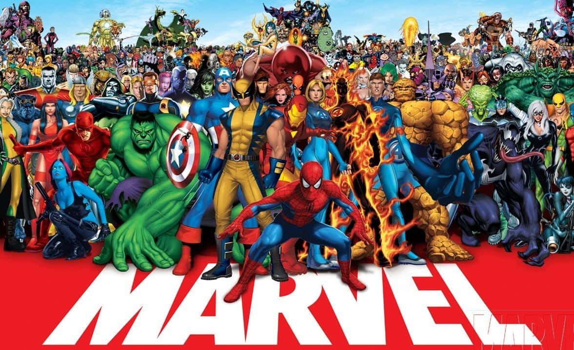 Супергерои и злодеи от DC и Marvel за iPad Тапет