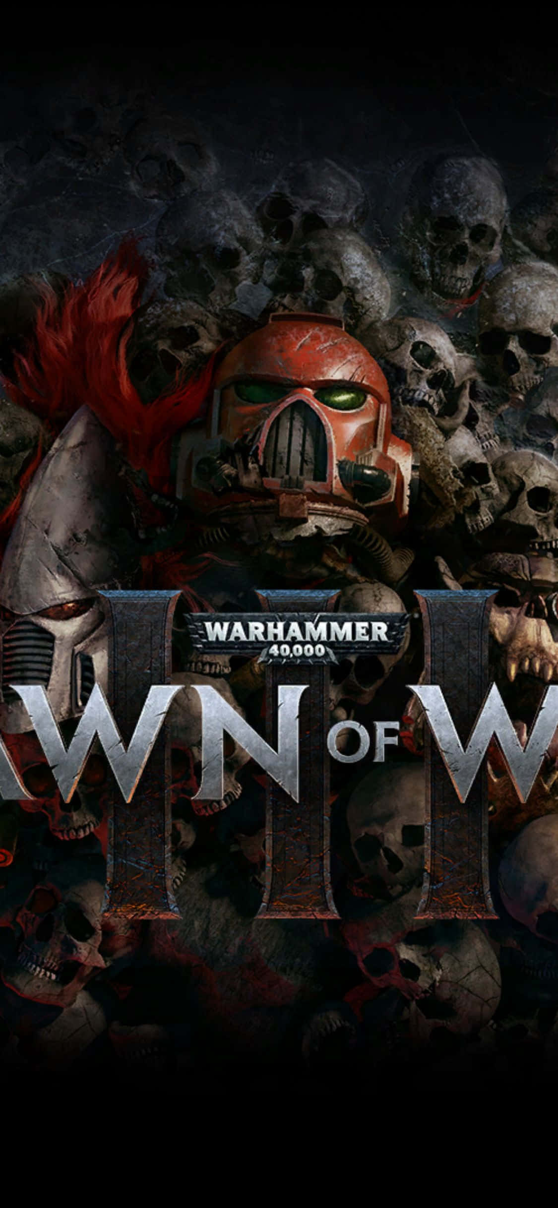 Сцена от играта Dawn of War III на iPhone Xs Тапет