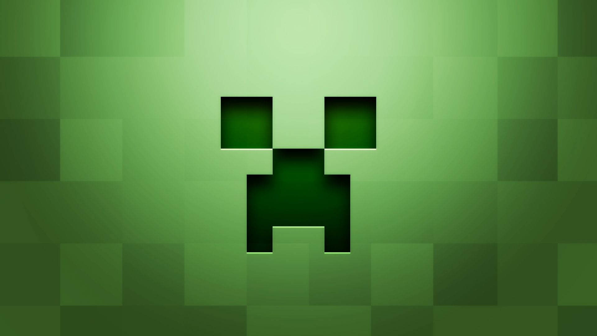 Minecraft Creeper лице герой пикселен тапет