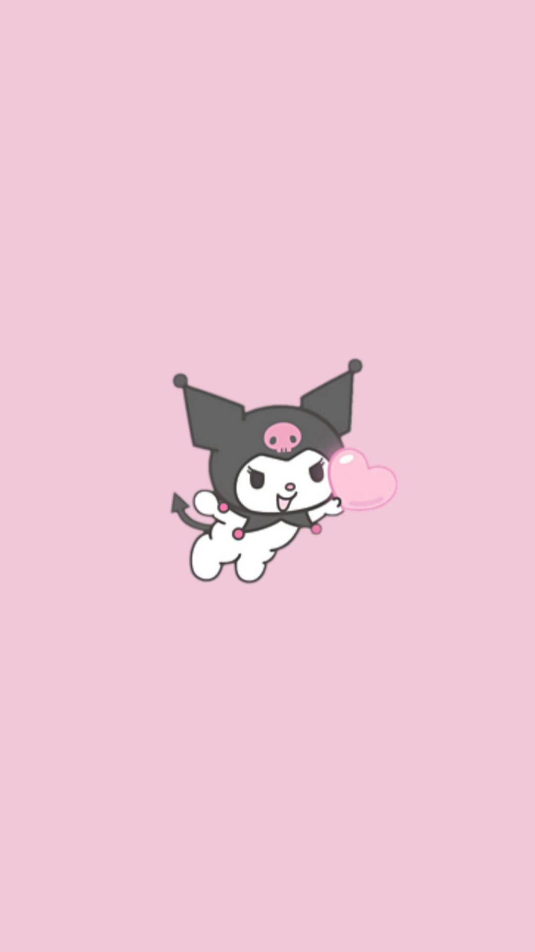 My Melody Kuromi държи сърце