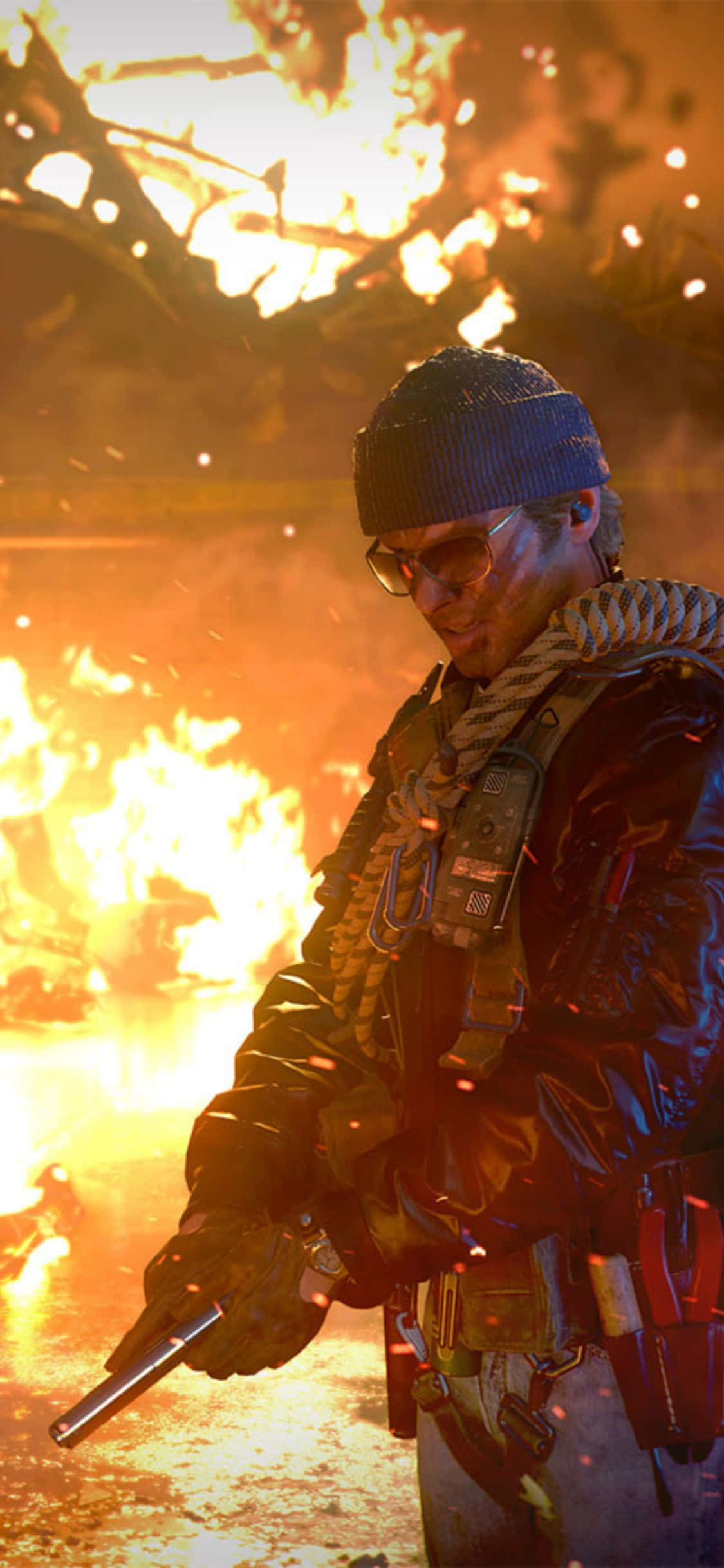 Тапет за iPhone X Call Of Duty Black Ops Cold War Russell Adler Тапет