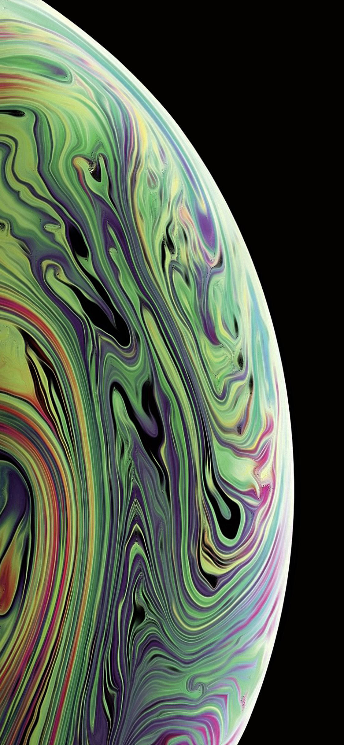 Тежко жълто-зелен iPhone Xs Тапет