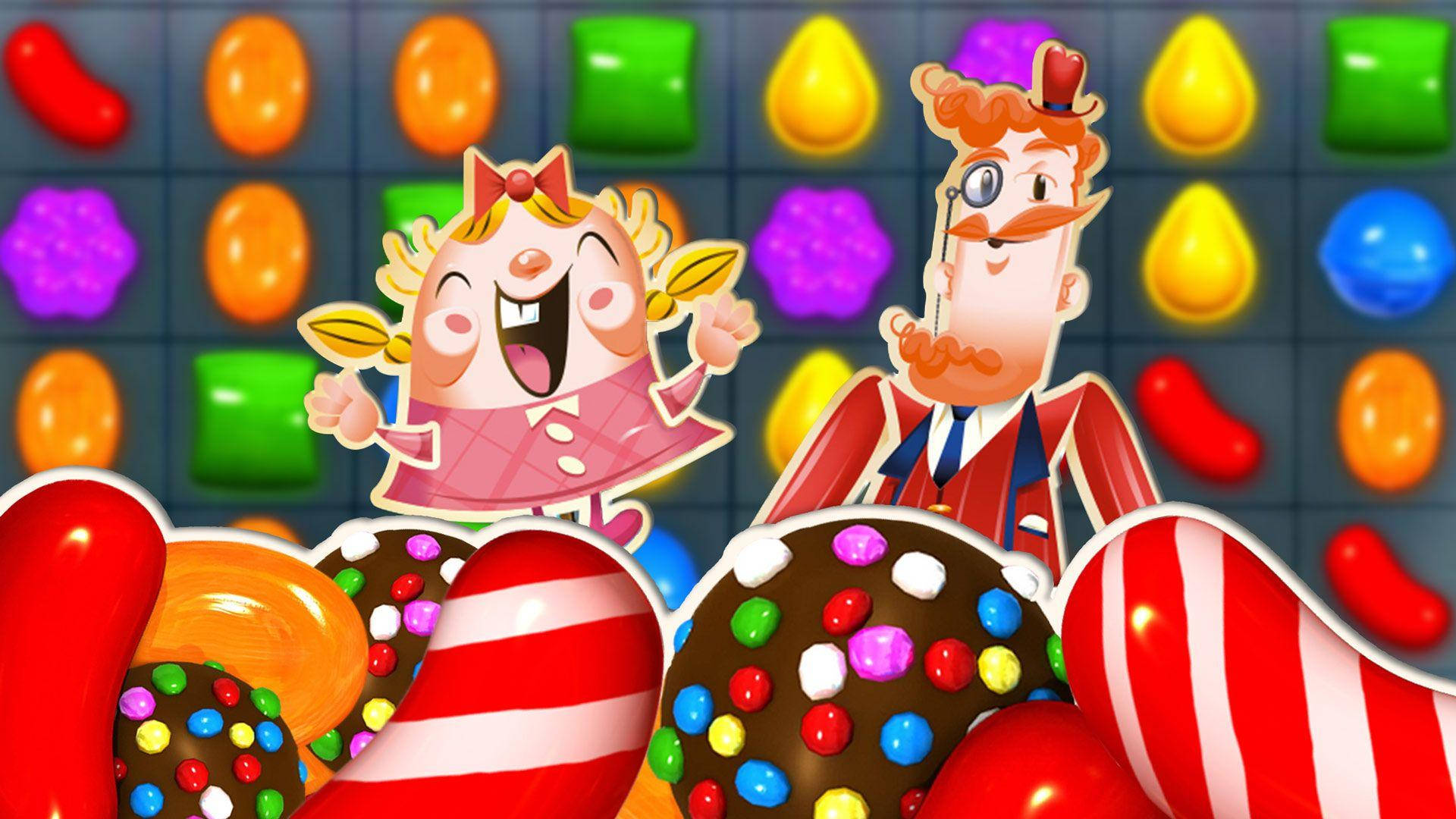 Тифи и Мистър Тофи в Candy Crush Saga Тапет