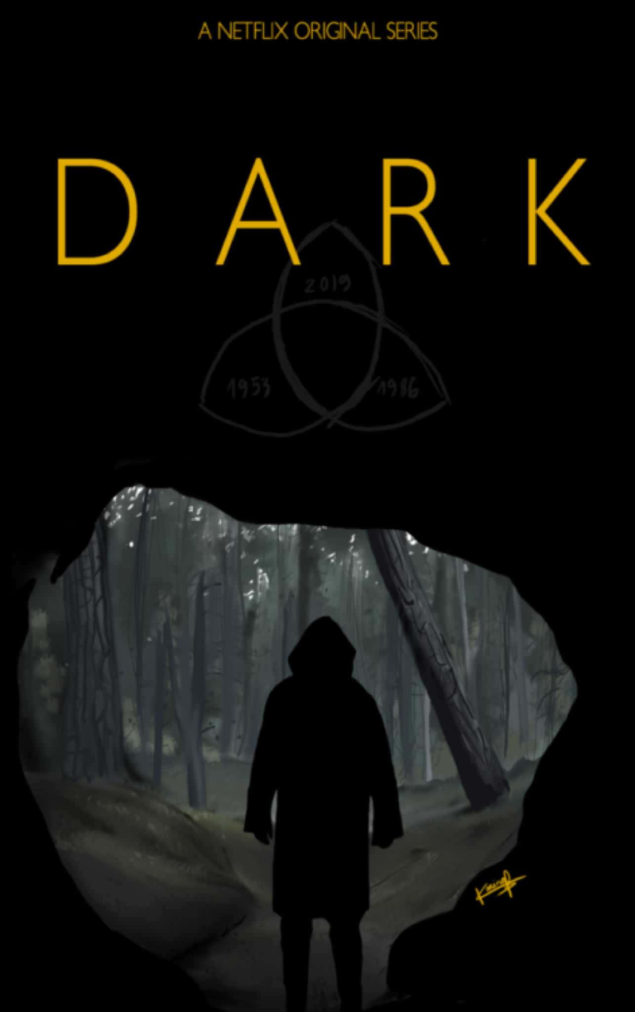 Тъмен оригинален постер на Dark Netflix Тапет